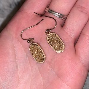 Kendra Scott rose gold Lee earrings